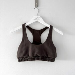 ALO Brown Sweatshirt Bra S